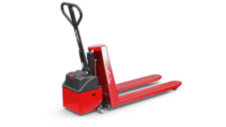 A Linde MH M10 X/XE típusú ollós emelésű raklapmozgató kézikocsija A Linde MH M10 X/XE típusú ollós emelésű raklapmozgató kézikocsija