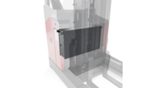 A Linde Anyagmozgatás tolóoszlopos targoncája lítiumion-akkumulátorral