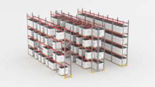 Szabványos raklappolc Szabványos raklappolc