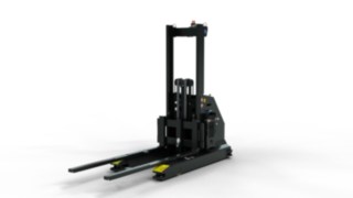 A Linde Anyagmozgatás I-MATIC AS targoncája egy automatizált terpesztargonca.
