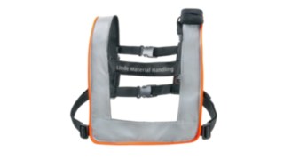 A Linde Material Handling gyalogosfigyelmeztető öve Gyalogosfigyelmeztető öv a Linde Material Handlingtől