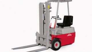 A Linde Anyagmozgatás első elektromos emelővillás targoncája A Linde Anyagmozgatás első elektromos emelővillás targoncája