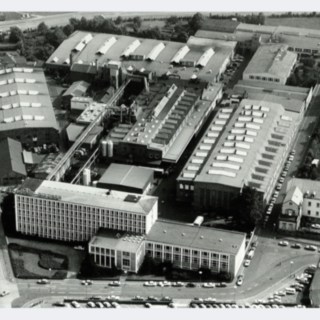 Az aschaffenburgi Linde MH légi felvétele Az aschaffenburgi Linde MH légi felvétele