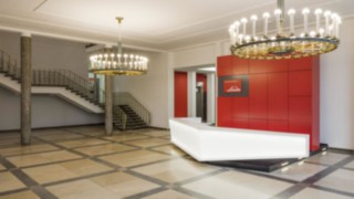 A Linde MH előcsarnoka Aschaffenburgban A Linde MH előcsarnoka Aschaffenburgban