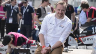 Tim Hannig, a Formula Student Germany elnöke a Hockenheimringen