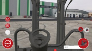 A Linde Showroom alkalmazásában a vezetői munkahelyről való kilátást minden irányban ellenőrizni lehet az oszlop mögül A Linde Showroom alkalmazásában a vezetői munkahelyről való kilátást minden irányban ellenőrizni lehet az oszlop mögül.