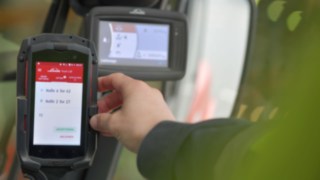 Linde Truck Call App az anyagmozgatási megbízások egyszerű koordinálásához A Linde Truck Call App működés közben