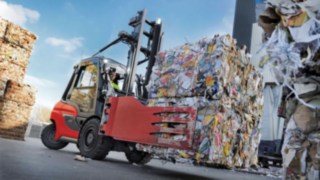 A H50 dízelüzemű targonca kültéri bevetésen