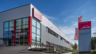 A Linde Experience Hub az aschaffenburgi telephelyen.
